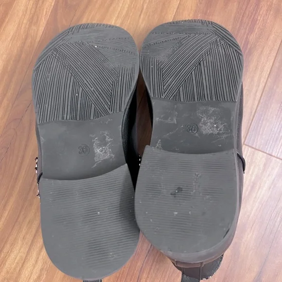 Black Boots with Silver Rhinestones - Picture 4 of 5